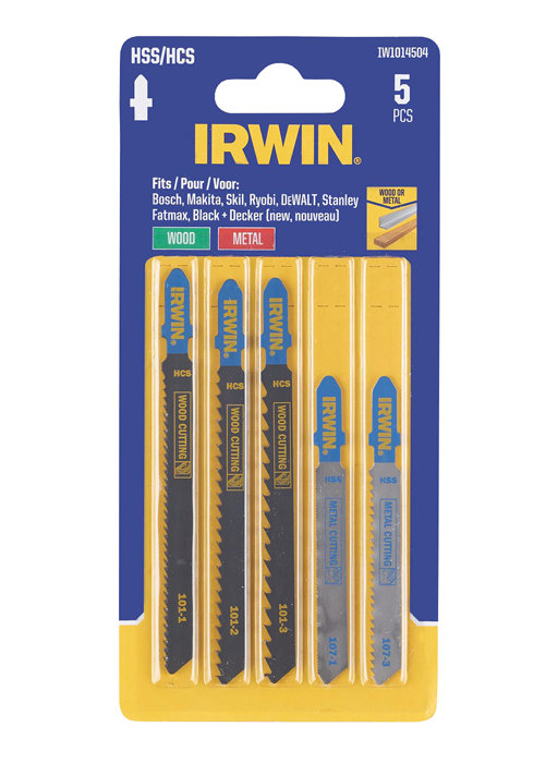 Irwin stikksagblad 5 stk. assortert